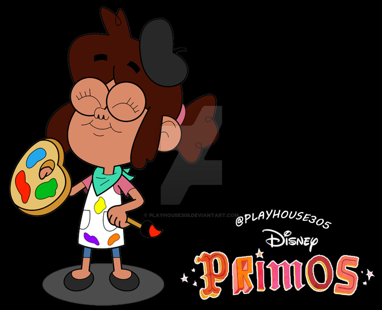 Primos Drawings Disney Primos As A Painter Digital Coloring by PlAyHoUsE305 on DeviantArt