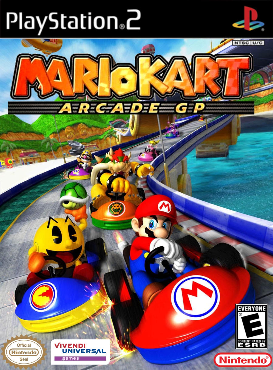 Ir al circuito Estudiante Vatio Mario Kart Arcade GP PlayStation 2 Cover by Michaelangelo65 on DeviantArt