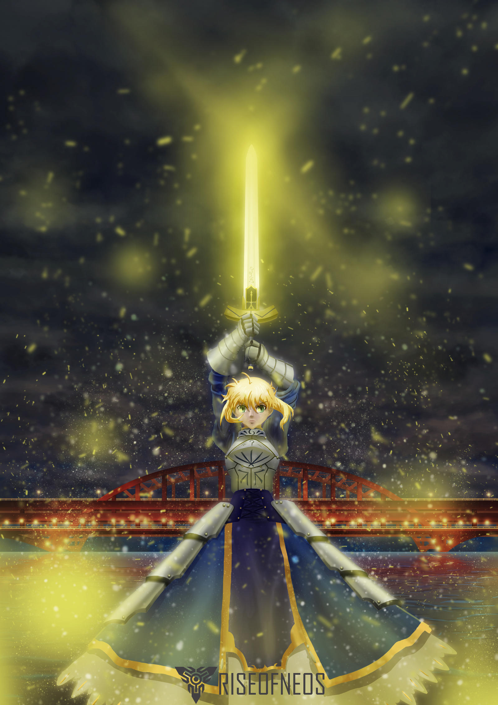 Fate Zero Saber Excalibur by RiseOfNeos on DeviantArt