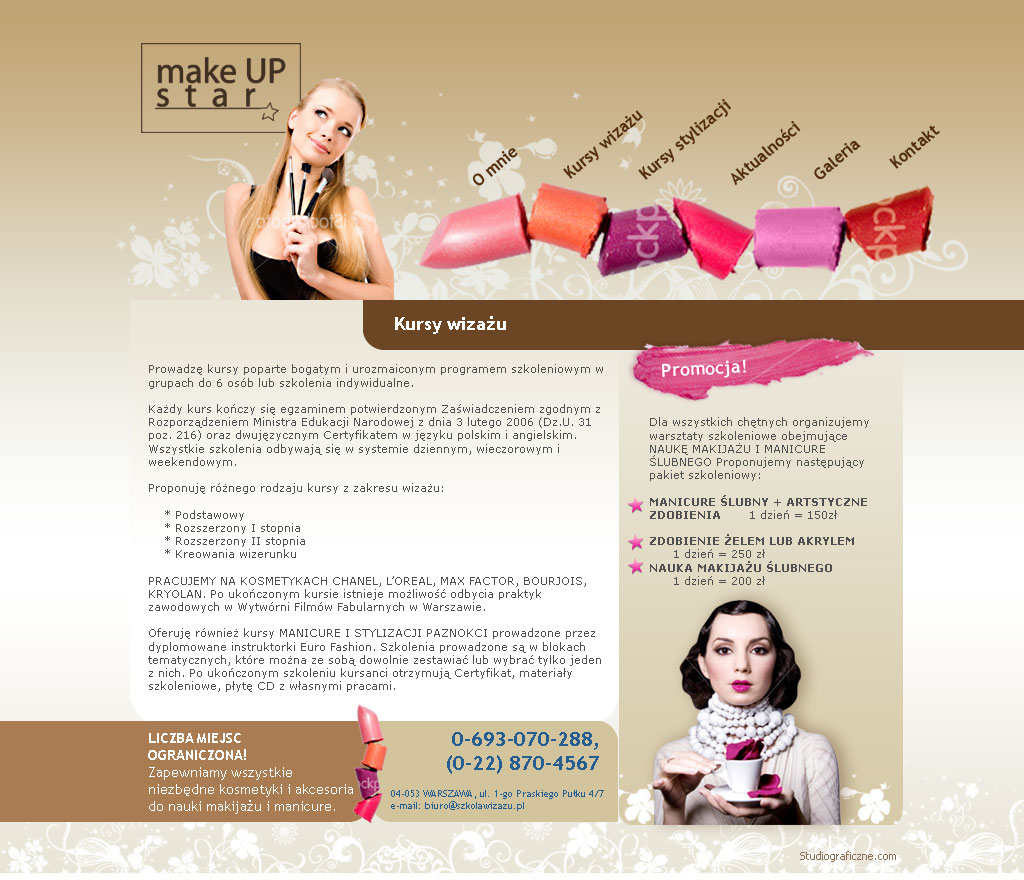 webdesign makeupstar