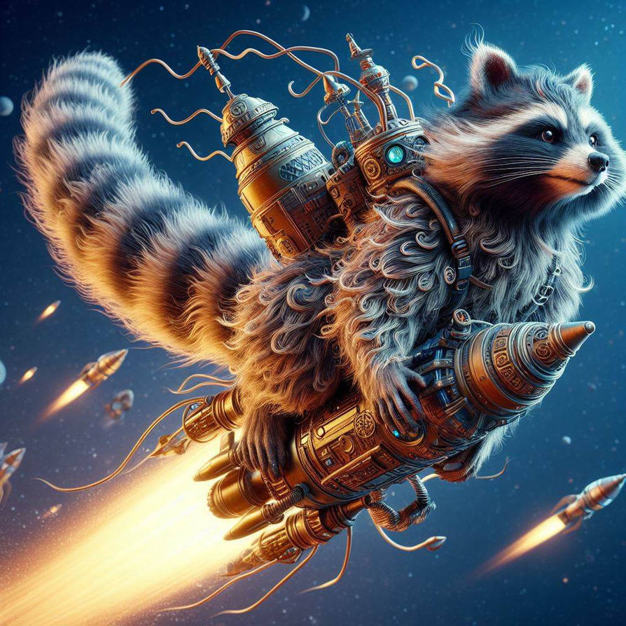 Rocket Racoon Inflated Rocket Raccoon by SitWithMeNtheDark on DeviantArt