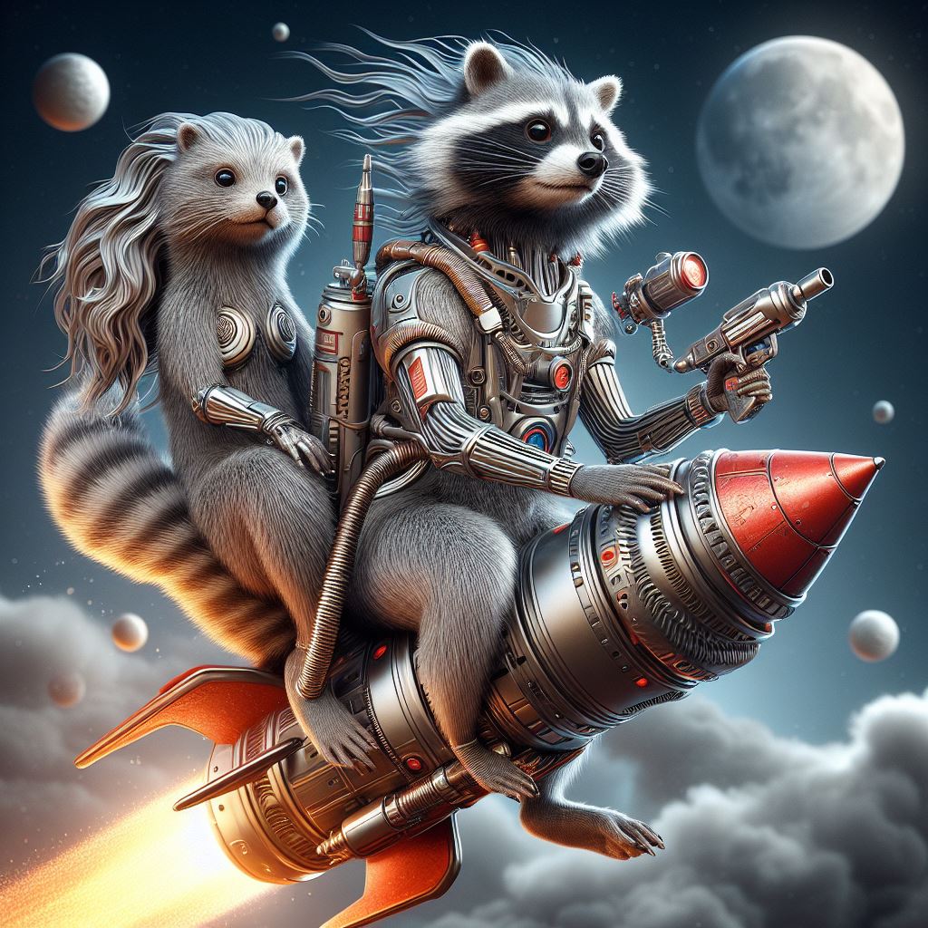 Rocket Racoon Inflated Rocket Racoon Lylla by SitWithMeNtheDark on DeviantArt