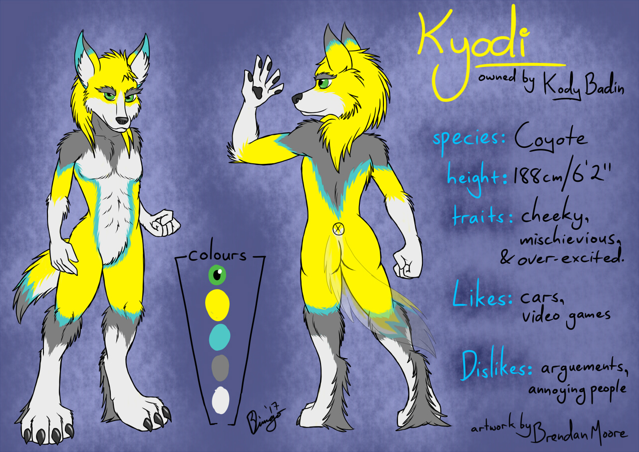 A Commission - Character Sheet - Kyobi