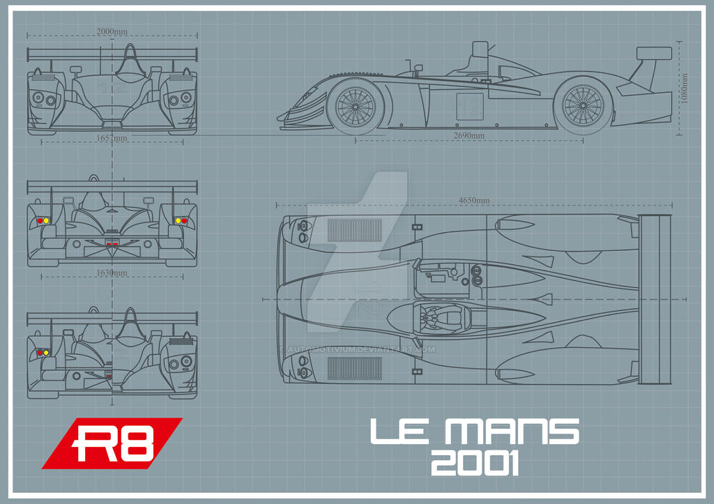 Audi R8 LMS Blueprint by Automotivium on DeviantArt