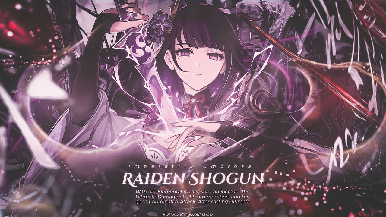 Raiden Shogun Ruber Raiden Shogun by WakkiTrap on DeviantArt