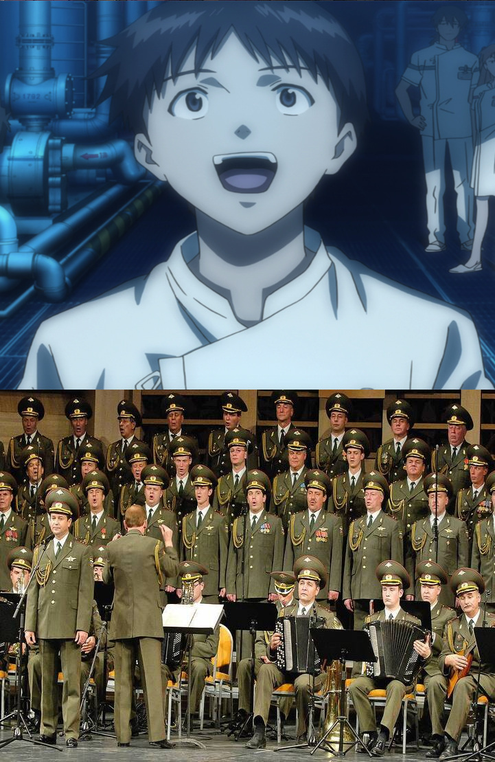 Giftig Colonial Rouse The Red army choir makes Shinji Ikari Happy by Baltofan95 on DeviantArt