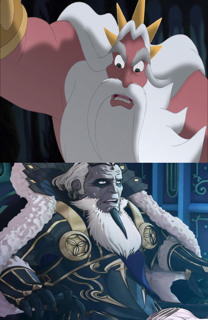 Garon Deviantart Triton yells at King Garon by Baltofan95 on DeviantArt