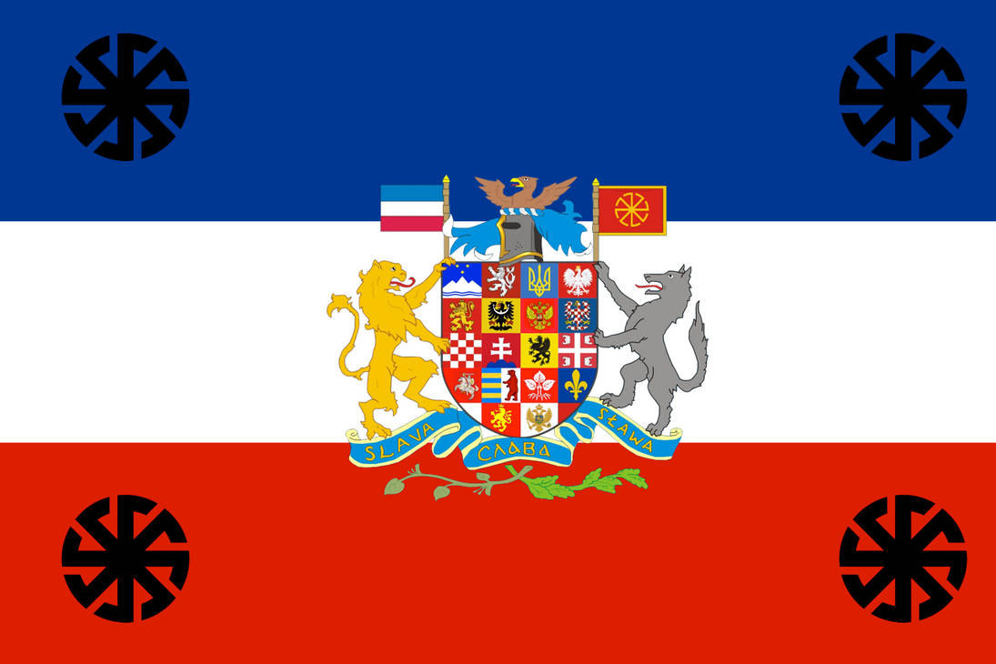 Slavic Flag Color Flag of the Slavic Union by Baltofan95 on DeviantArt