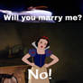 Snow White says no to Hans