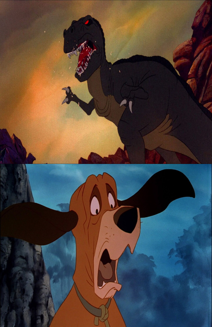 Sharptooth Rabbit Character Sharptooth Scares Copper by Baltofan95 on DeviantArt