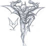 Batman Beyond barebones sketch