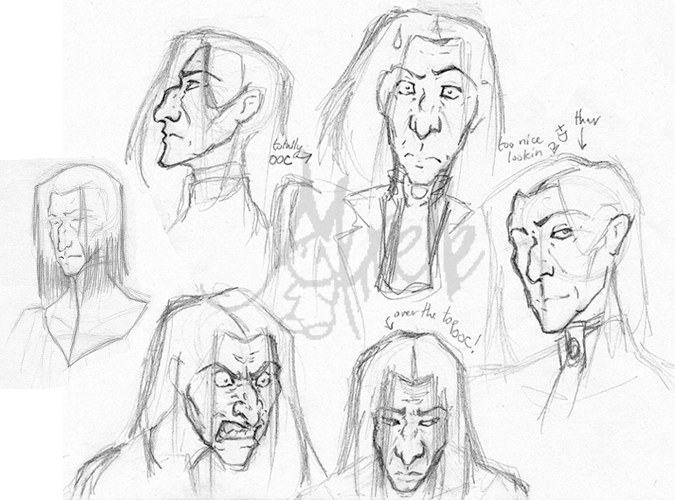 Some MOAR Snape Faces