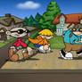 Numbuh 1, 2, and 4 Walking