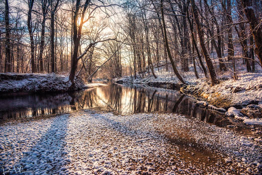 Sunrise over the creek