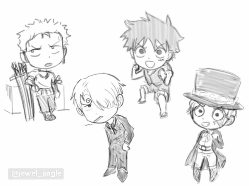 ONE PIECE Chibis Doodles Sketch By JewelRMAC On DeviantArt one-piece-chibis-doodles-sketch-by-jewelrmac-on-deviantart