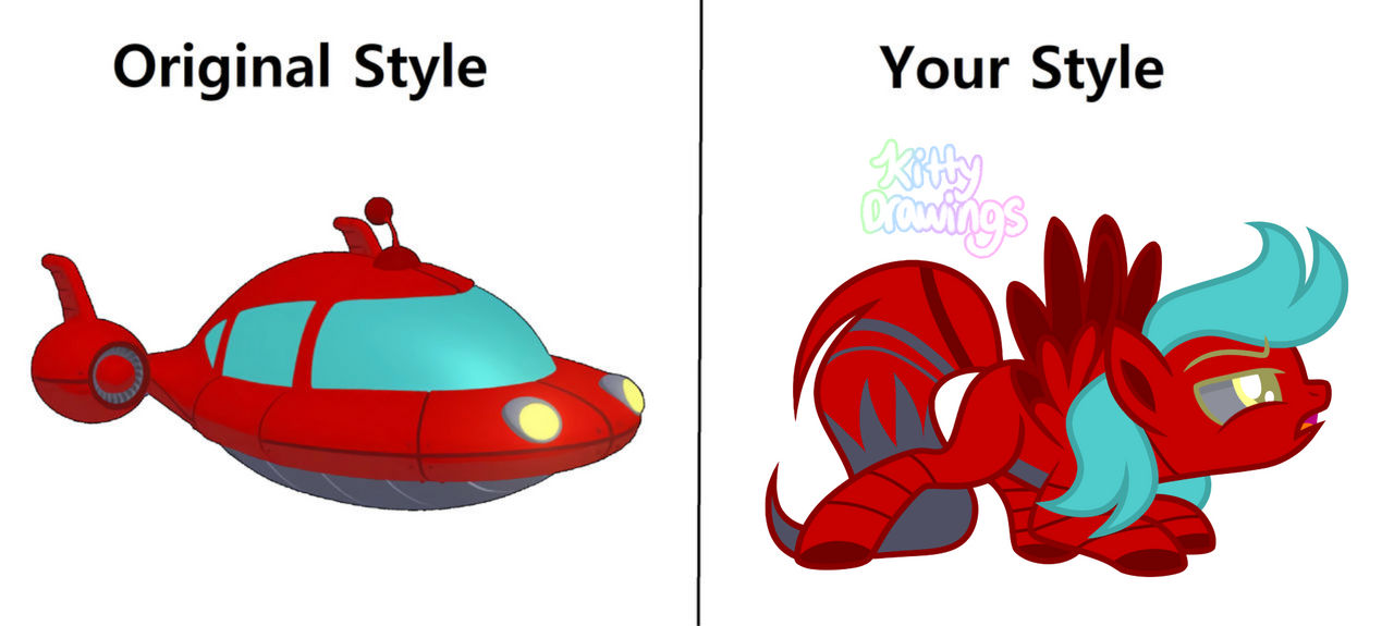 Original Rocket and Pony Rocket by UrLocalLittleFeather on DeviantArt