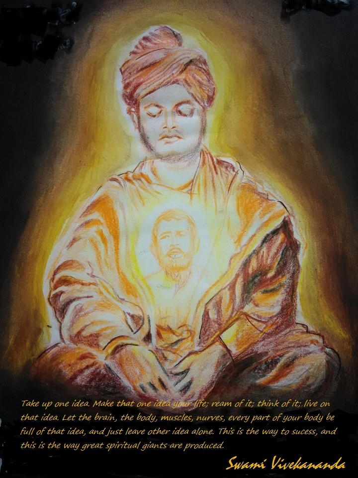 Swami Swami Vivekananda painting by subhrapratim on DeviantArt