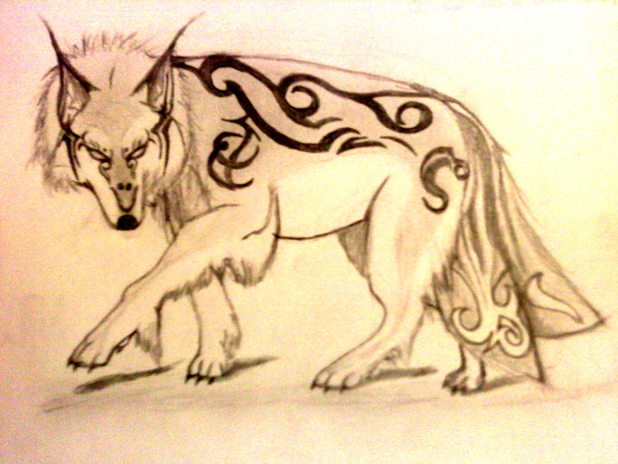 Elemental wolf by xevilxchibix on DeviantArt