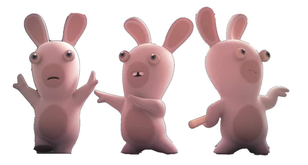 3 Rabbids render by JakeYT2009 on DeviantArt