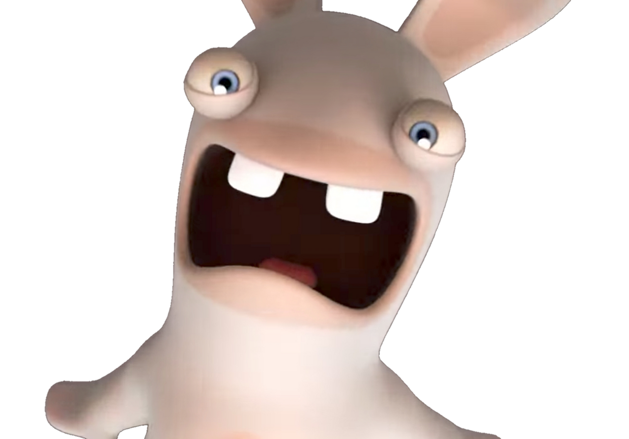 Rabbid screaming render by JakeYT2009 on DeviantArt