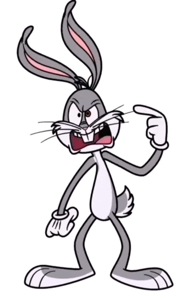 B Rabbit Angry Bugs bunny angry render 2 by JakeYT2009 on DeviantArt