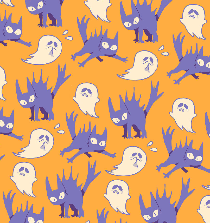 SPOOKY pattern by Andcetera on DeviantArt