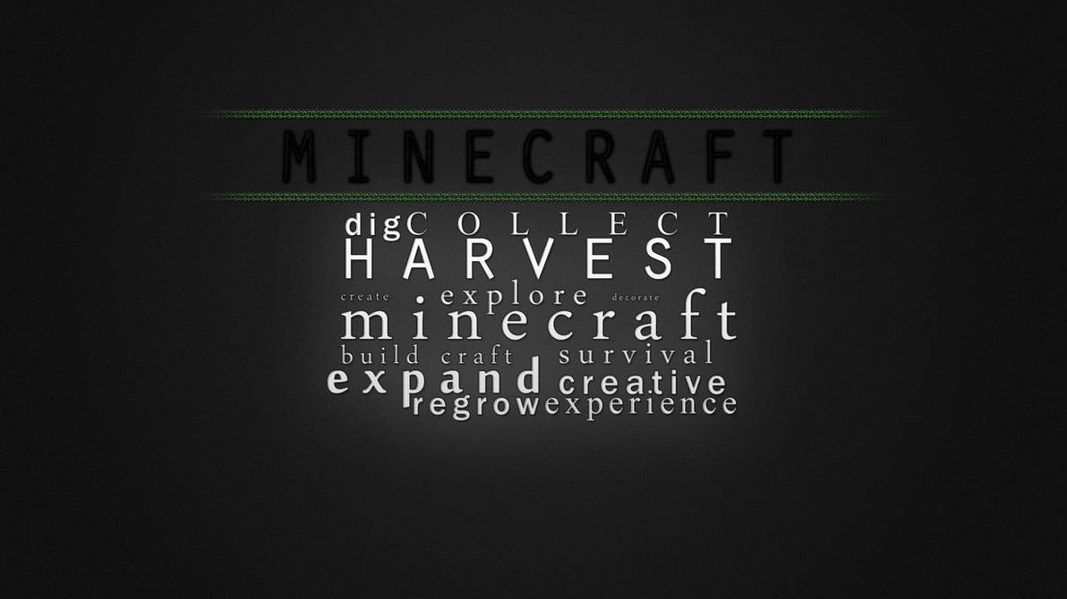 Minecraft Hard Text Minecraft in Text - Typography by janivarbalczer on DeviantArt