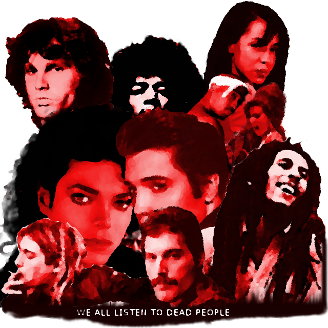 WE ALL LISTEN TO DEAD PEOPLE logo v.2 by DB-Krk-171