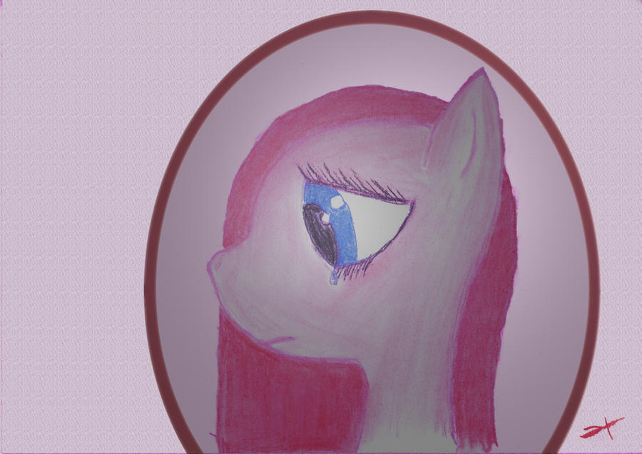 Pinkamena Portrait On a Wall by DB-Krk-171