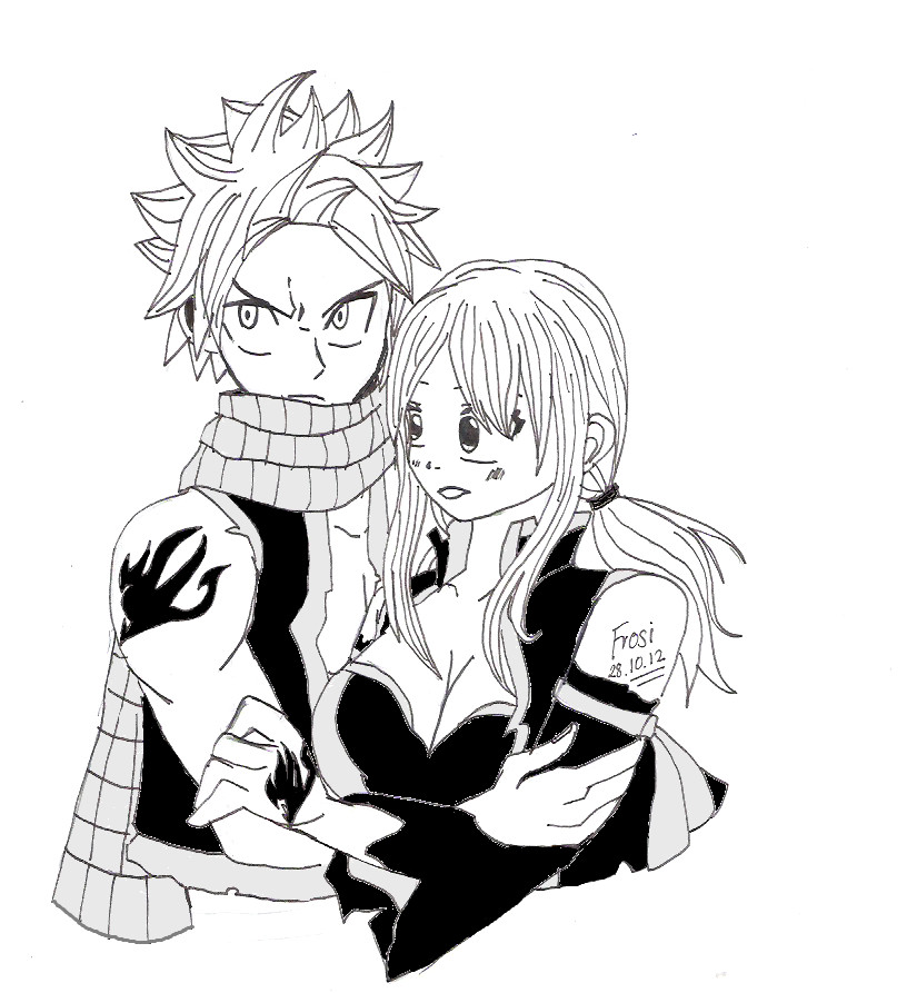 Natsu x Lucy Protecting