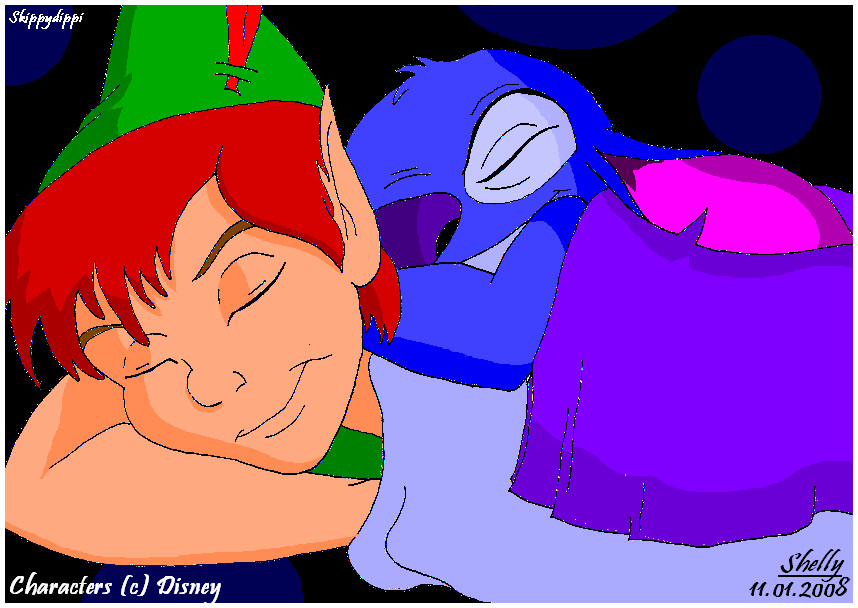 Peter and Stitch sleeping