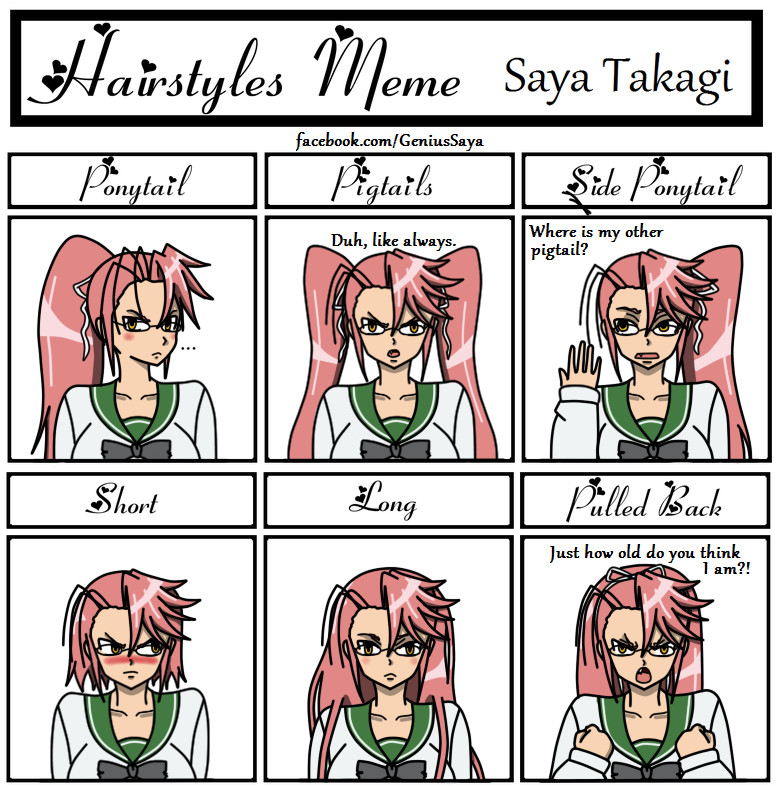 Anime Girls with Pink hair Meme. by brandonale on DeviantArt