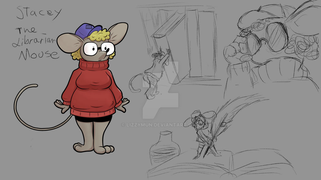 Librarian Mouse OC by Lizzymun on DeviantArt