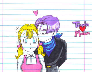 Trunks and Marron kiss