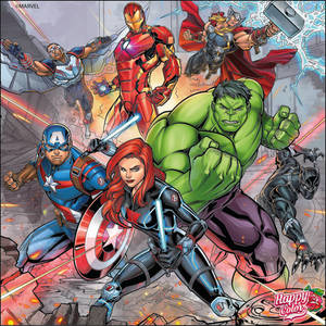 Happy Color: Avengers Assemble