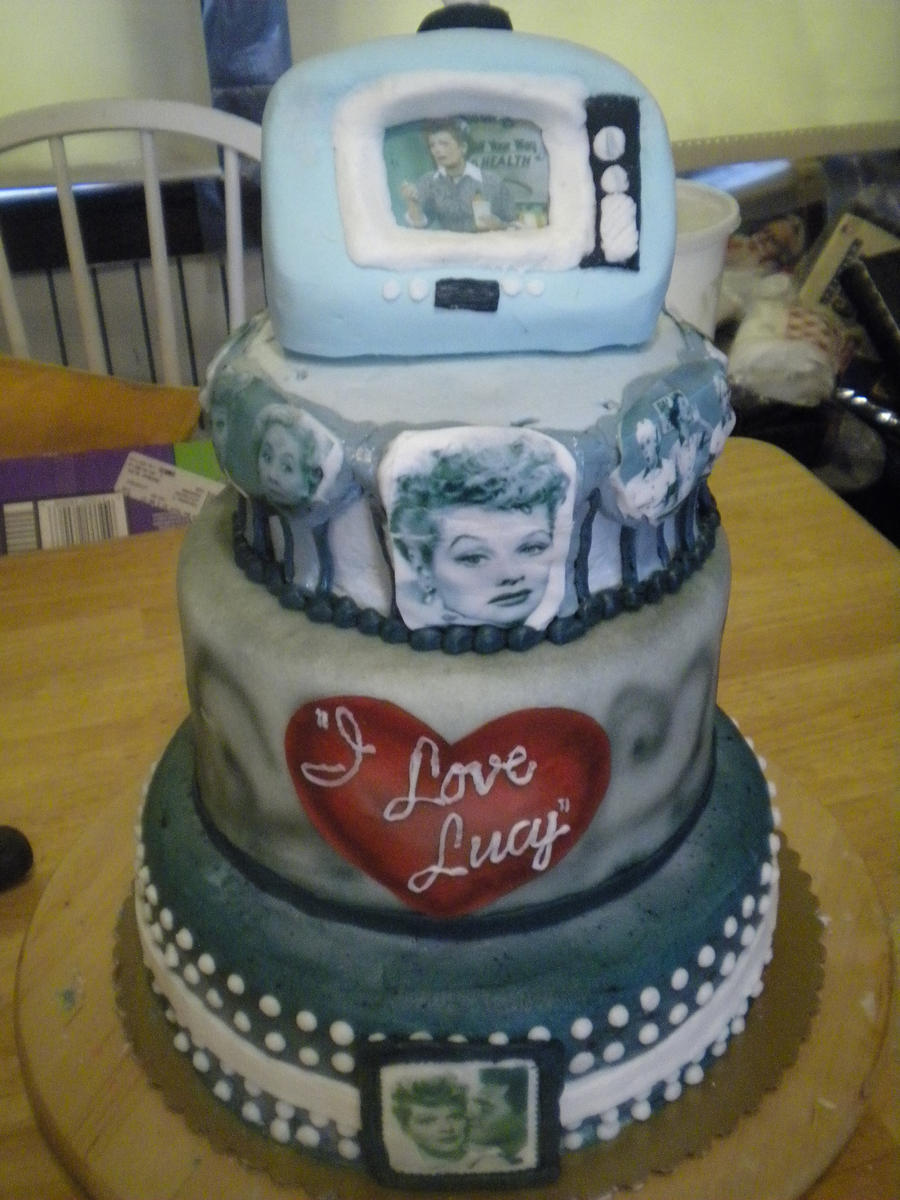 I Love Lucy Cake