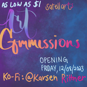 FAIRLY-PRICED ART COMMISSIONS: OPENING THIS FRIDAY