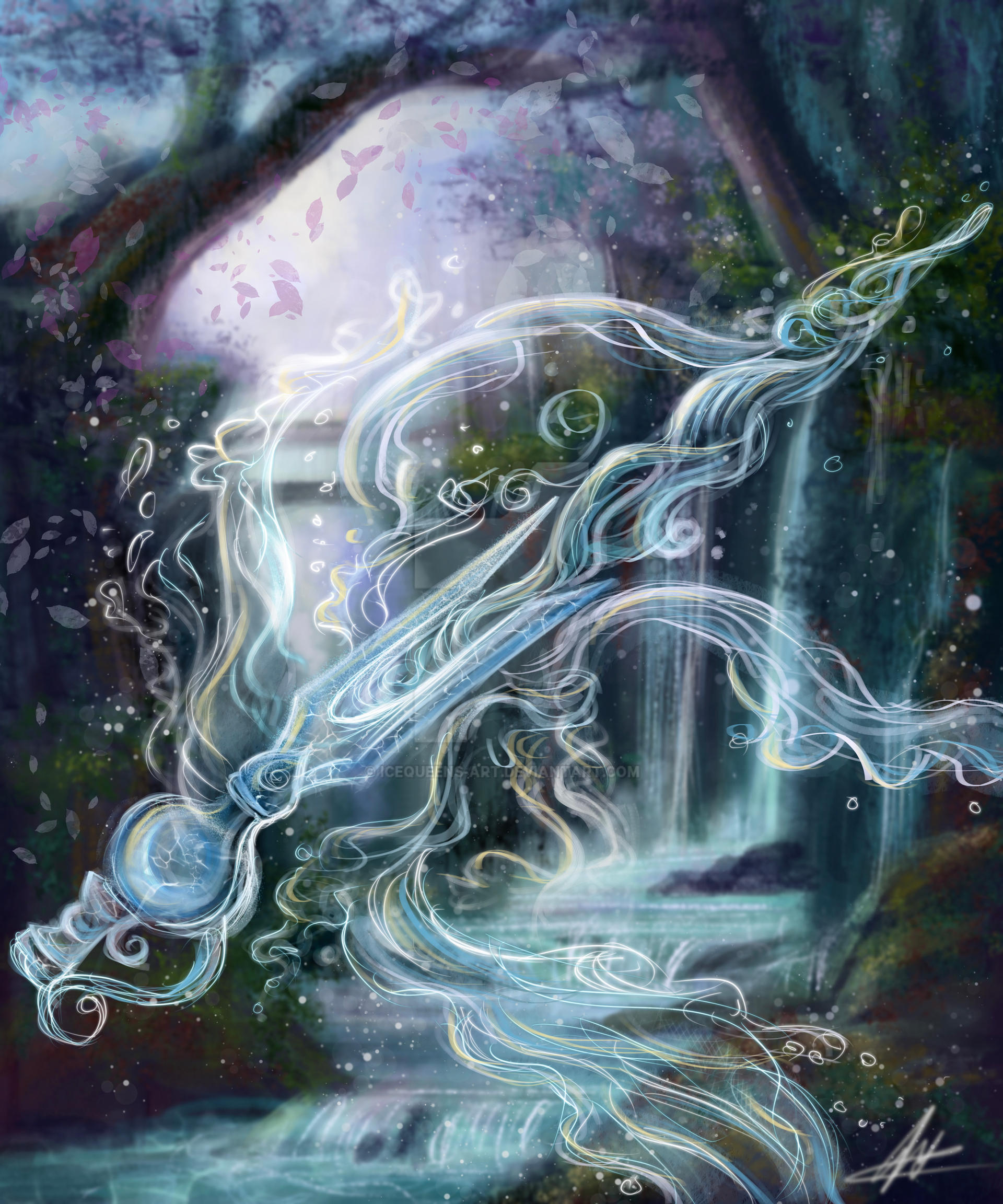 Ice Wielder Sword of the Water Wielder by IceQueens-Art on DeviantArt