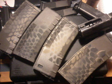 Kryptek painted mags 2