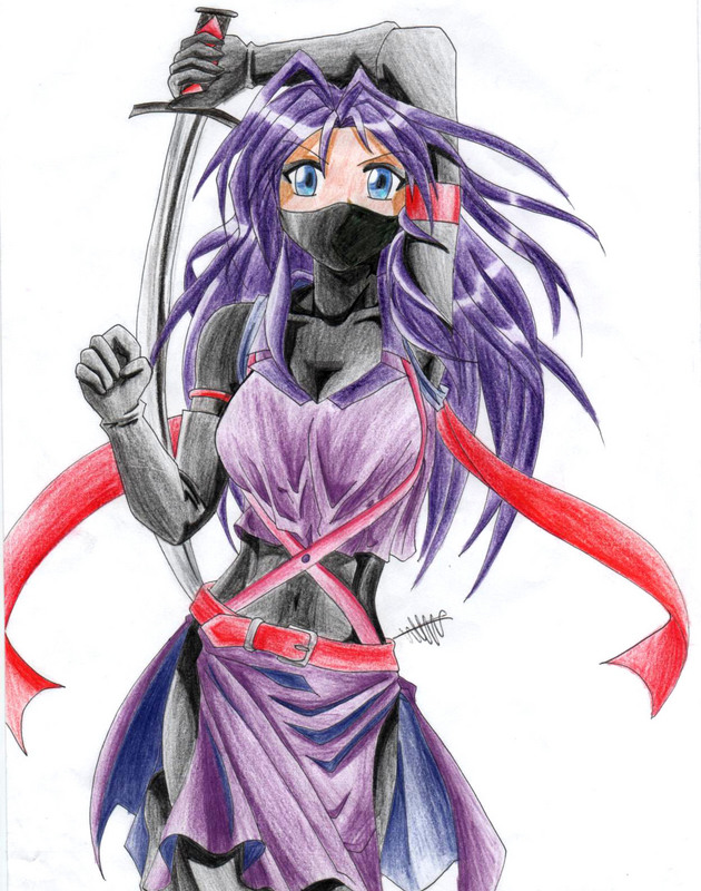 Anime ninja girl by thealpha21 on DeviantArt