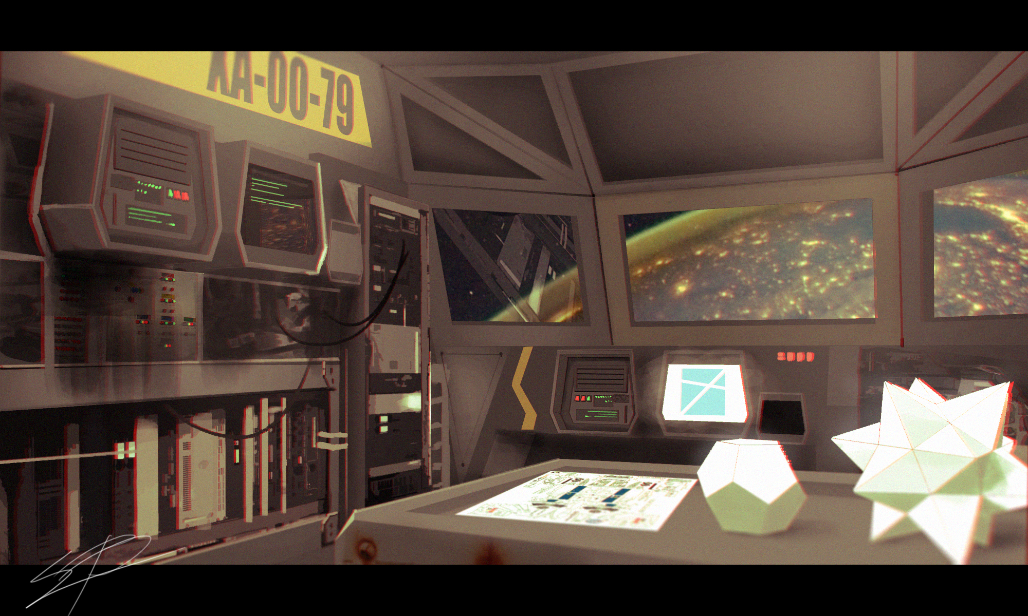 Spaceship interior concept