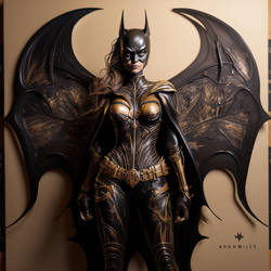 Batgirl drawn by HR Giger