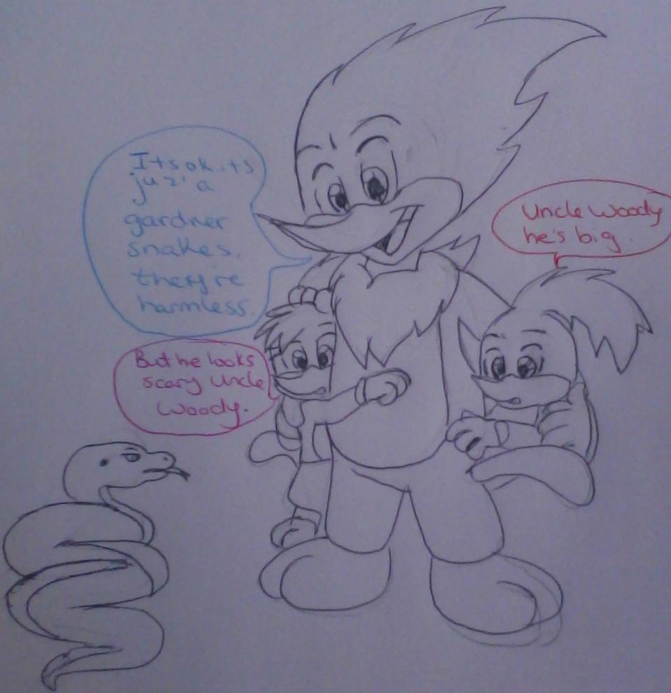 My 1st Woody Woodpecker and his Niece and Nephew