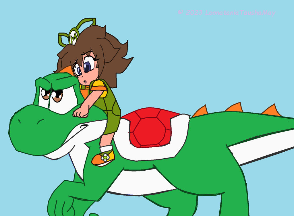 Mario Maple Yoshi protects Maple_Mario Bros by LoonataniaTaushaMay on DeviantArt