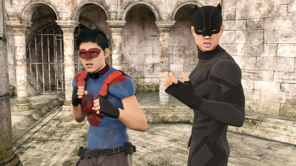 Catmen Ranfen Red Raven and Catman by EbonArt on DeviantArt