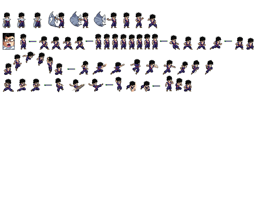 Gohan Rage Base Sheet de Gohan base by trcyr on DeviantArt