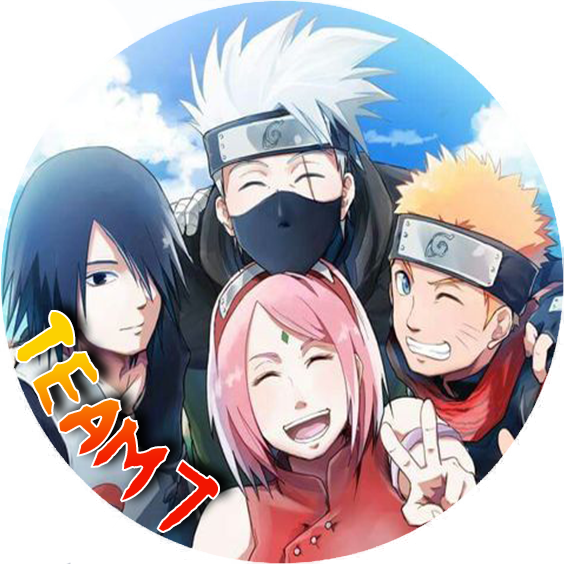 Team 7 drawn eyes Naruto, Sakura, Sasuke, Kakashi ❤️❤️❤️