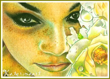 SeaRose Beauty - ACEO by Katerina-Art