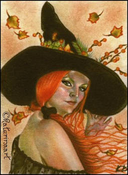 Autumn's Witch - ACEO