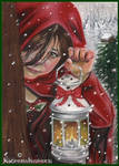 Home for the Holidays-ACEO by Katerina-Art